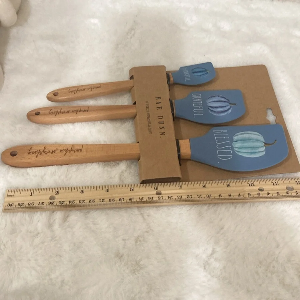 Rae Dunn Fall Pumpkin Spatula Set